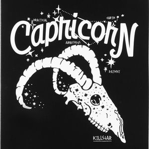 Wish card KILLSTAR - Capricorn - BLACK